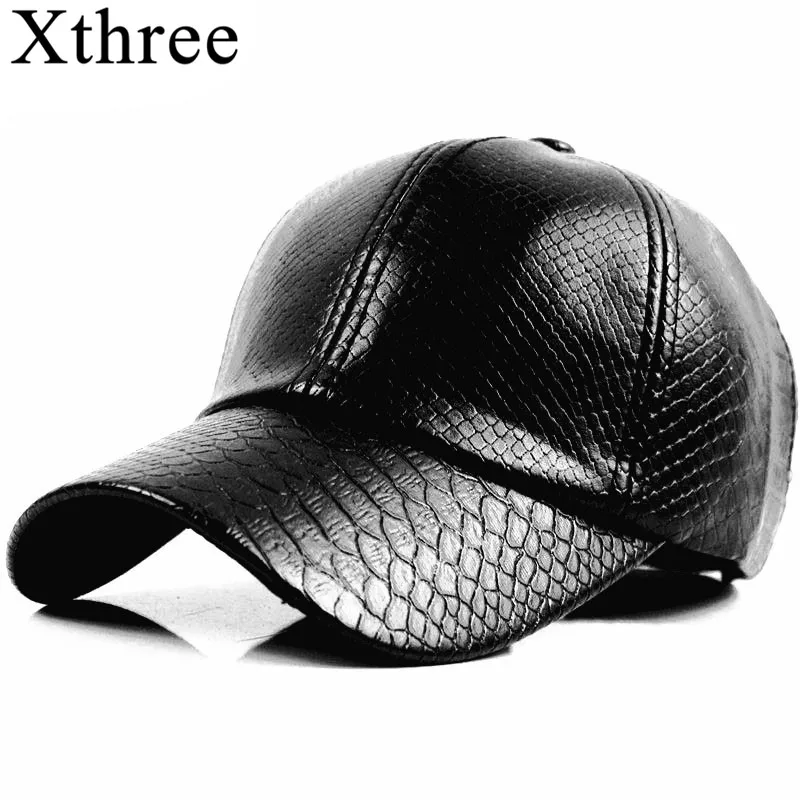 Xthree, модная бейсболка, Женская Осенняя Кепка из искусственной кожи, хип-хоп Снэпбэк Кепка для мужчин, зимняя женская шапка