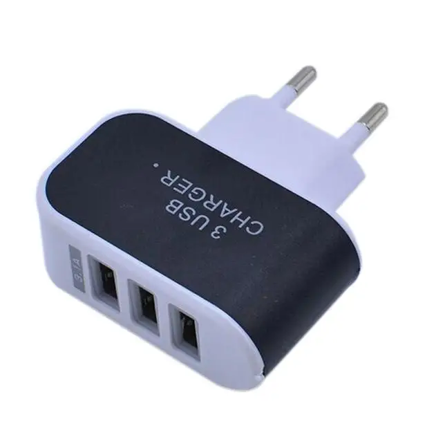 3.1A тройной USB порт зарядное устройство адаптер ЕС вилка Быстрая зарядка Стены