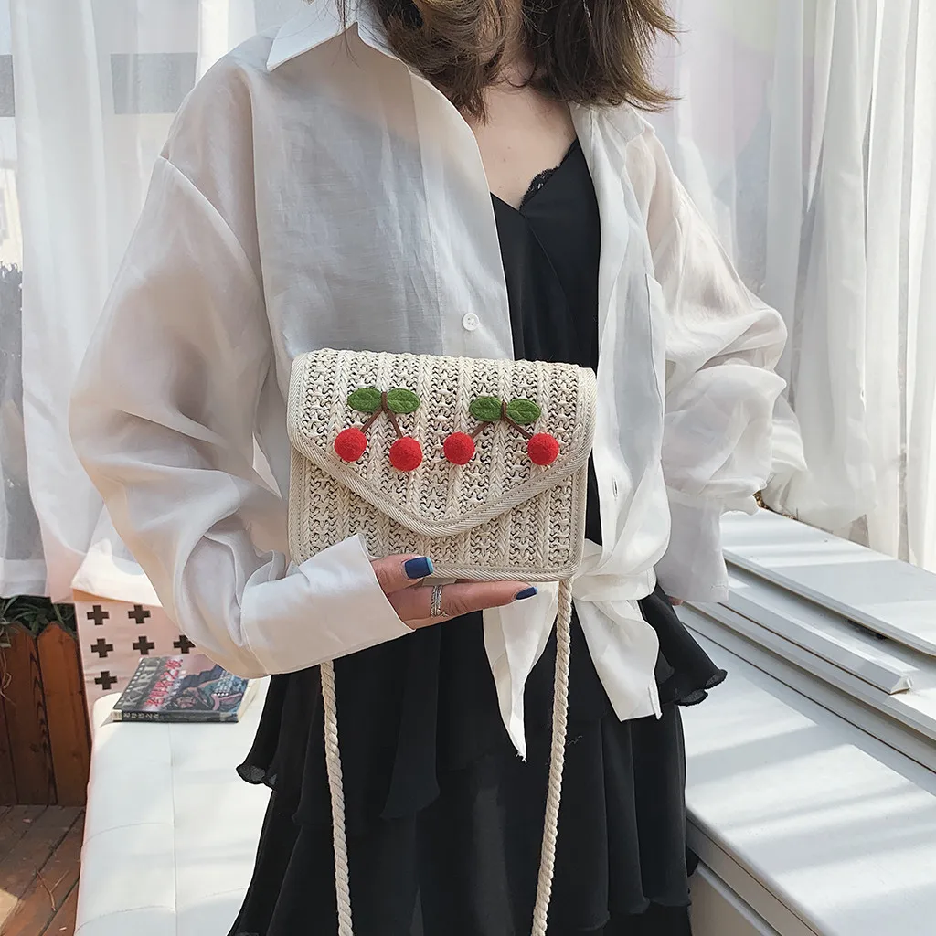 Женская сумка модная тканая мессенджер на плечо женская 2019|Сумки с ручками| |