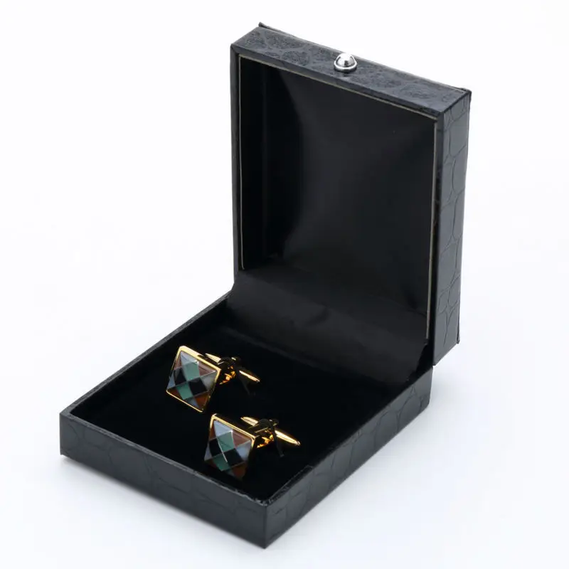 2016 Горячая продажа квадратные разноцветные мозаичные запонки кошачий глаз для