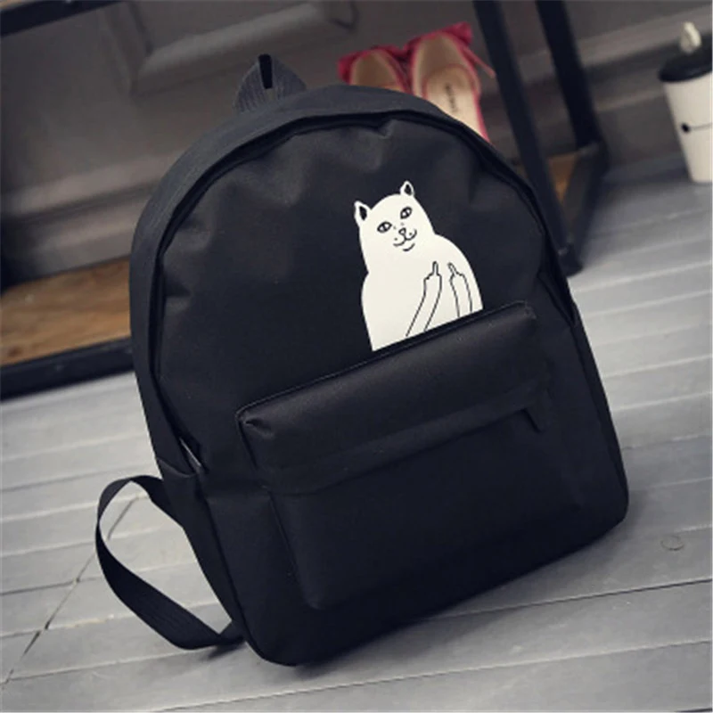 Pacgoth японский и корейский элегантный дизайн Студенты Холст Рюкзак Kawaii