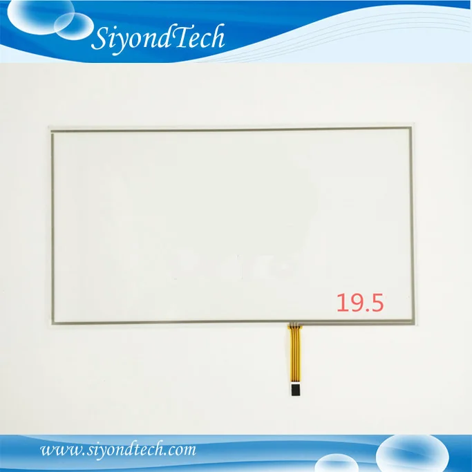 Free Shipping!!!New 19.5  452MM*263MM 4 Wire 16:9 Resistive Touch Screen Panel Digitizer Film to Glass+Controller