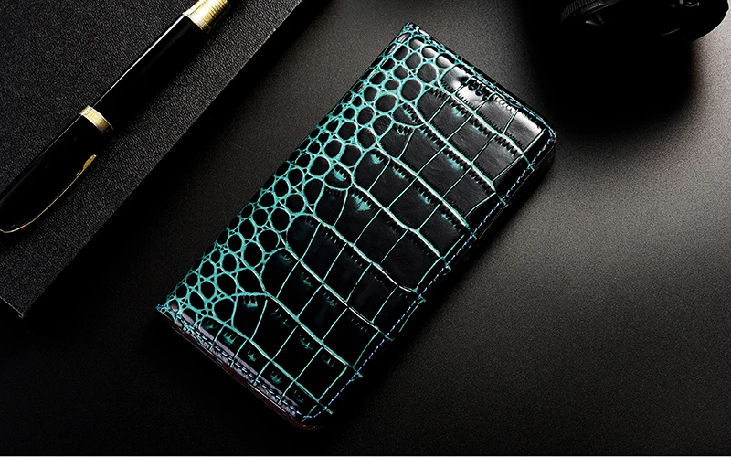 Чехол-книжка из натуральной кожи с крокодиловым принтом для huawei Honor 8 8S 9 9i 9N 10 10i 20 20i Play Pro Lite Note 10, кожаный чехол s