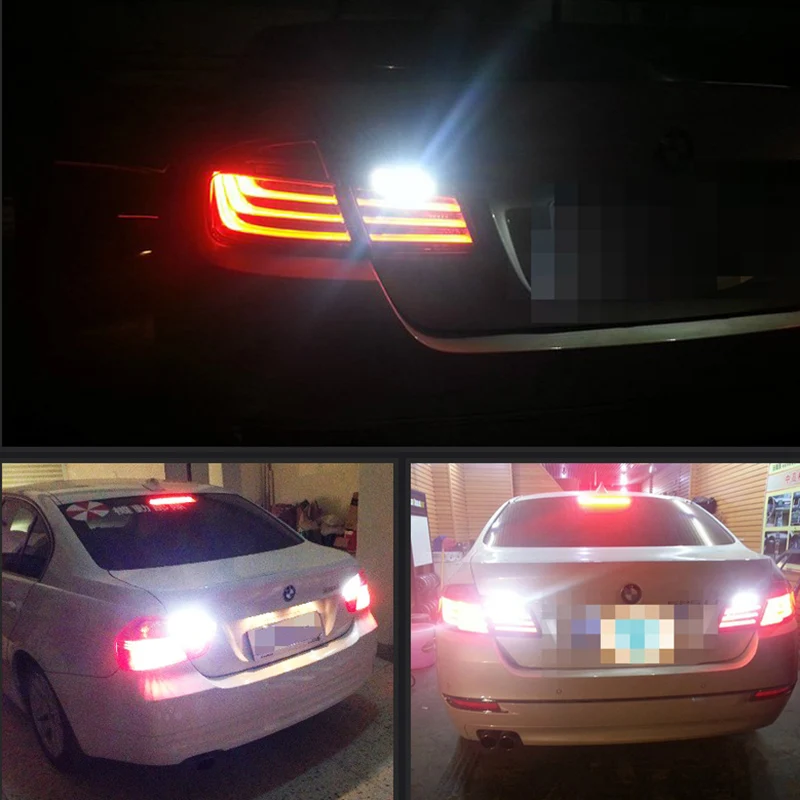 2 шт. Автомобильные светодиодные лампы для BMW 5 серии E61 E60 F10 F11 F07 Mini Cooper 1200Lm W16W