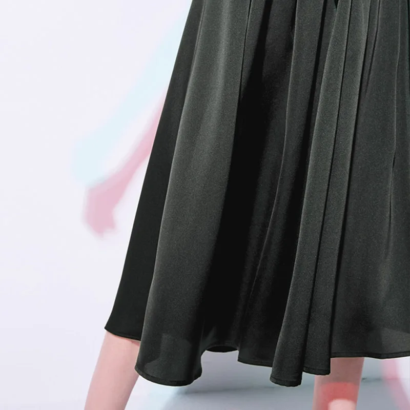 Vero Moda новые женские диагональные плечи бант Сращивание плиссированные Высокая Талия Вечерние платья | 31847A502