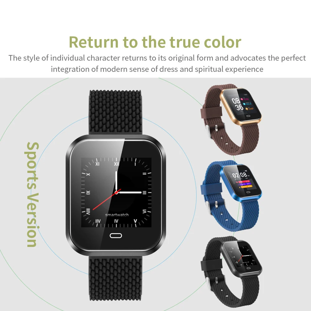Q7S Новый SmartBand большой экран кровяное давление пульсометр умный спортивный