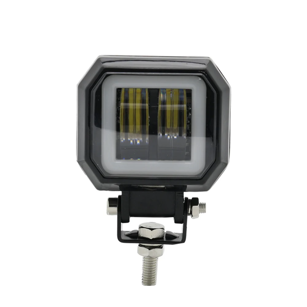 1pc Square Light 2 шт./1 шт. водонепроницаемый круглый светодиодный светильник ангельские глазки бар Точечный светильник Мотоцикл Внедорожный Автомобиль Лодка светодиодный светильник - Цвет: 1pc Square Light
