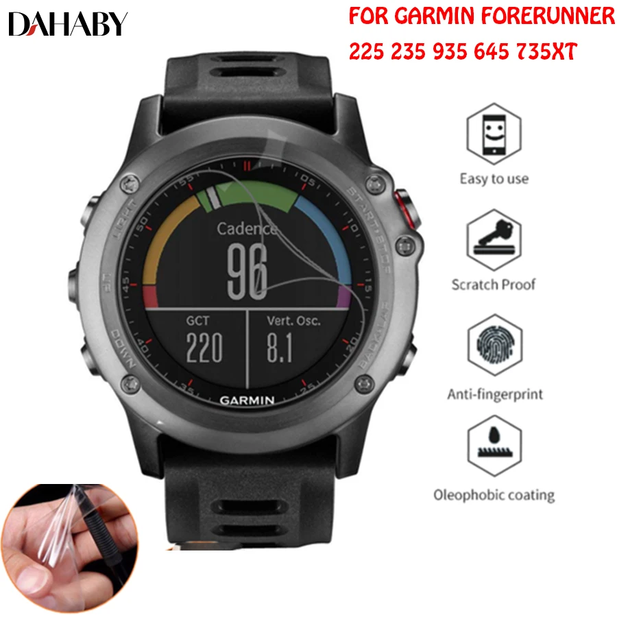 DAHABY мягкие ТПУ пленки Экран протектор для Garmin Forerunner 735XT 935 235 225 645 HD Ясно смарт часы