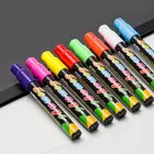 Маркеры с флуоресцентным жидким мелом, 8 цветов, неоновая ручка для Светодиодный доски для письма, доски, стеклянной живописи, граффити, офиса, Su