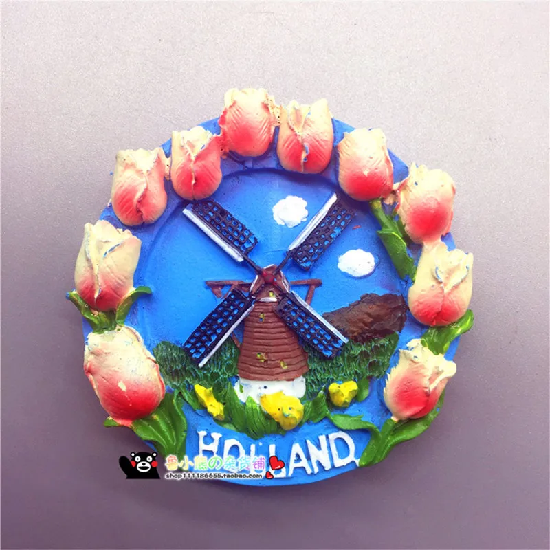 Горячая Распродажа Holland магниты на холодильник Нидерланды 3D ветряная мельница