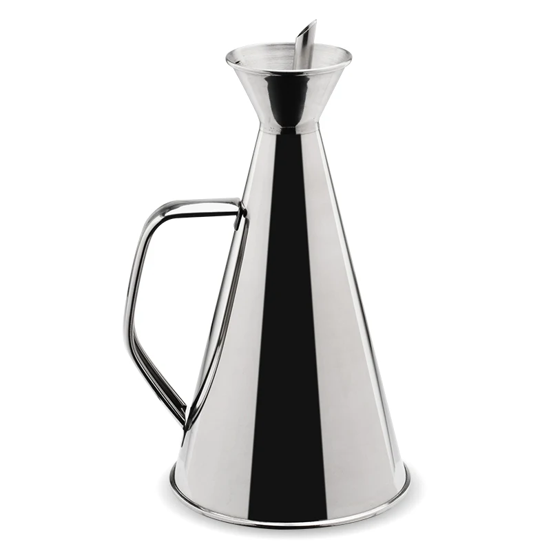 

500ML Stainless Steel Oil Bottle Sauce Spice Jar Vinegar Can Leak-proof Oiler Dispenser Oil Pouring Container Kitchen Supplies