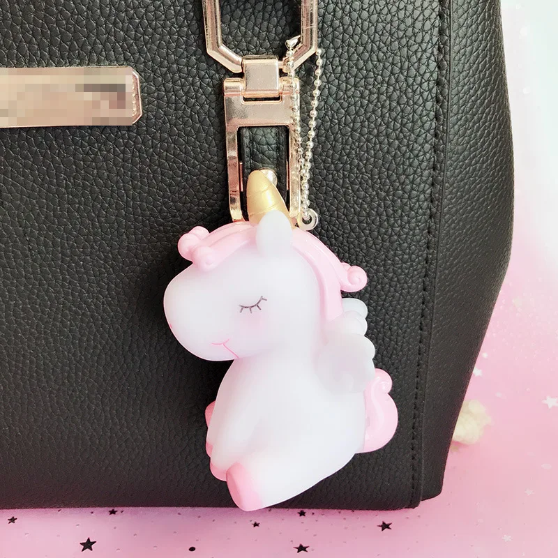 1 шт. Свадебная вечеринка пользу Baby Shower милый звук Единорог брелок для ключей