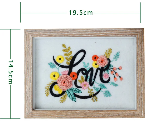 Фоторамки любовь ко Дню Святого Валентина Набор для вышивки шерстяной войлок