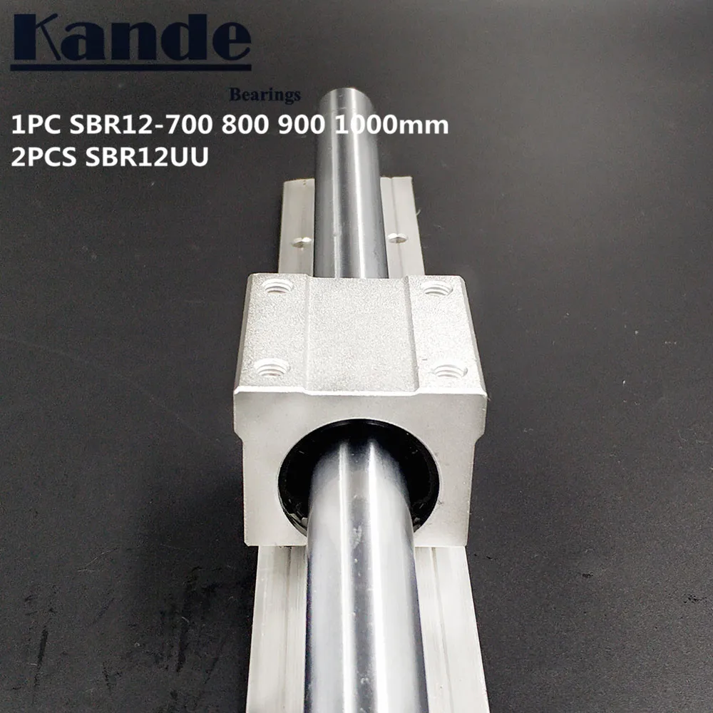 Линейная направляющая 12 мм SBR12 600 650 700 800 850 1 шт. линейная + 2 SBR12UU блоки для
