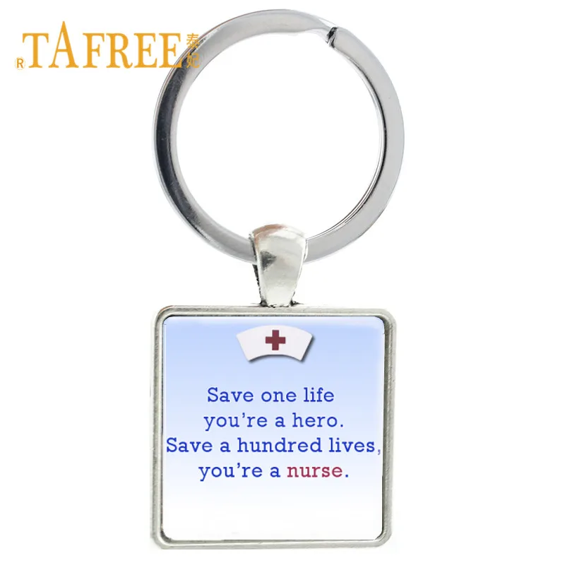 

TAFREE Nurse's Day Key Ring Keychain Jewelry Key Chain Charm Doctor Nurse Physicians Medical Student Graduation Gift DO12