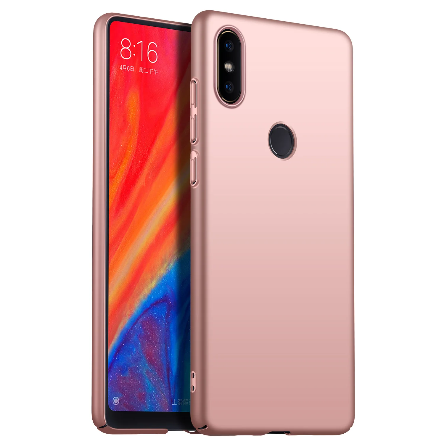 Rose Gold Чехол для Xiaomi Mix 2 s/Mix 2/Max 3, ультратонкий минималистичный тонкий защитный чехол для телефона задняя крышка для XiaoMi Mix 2S - Цвет: Rose Gold