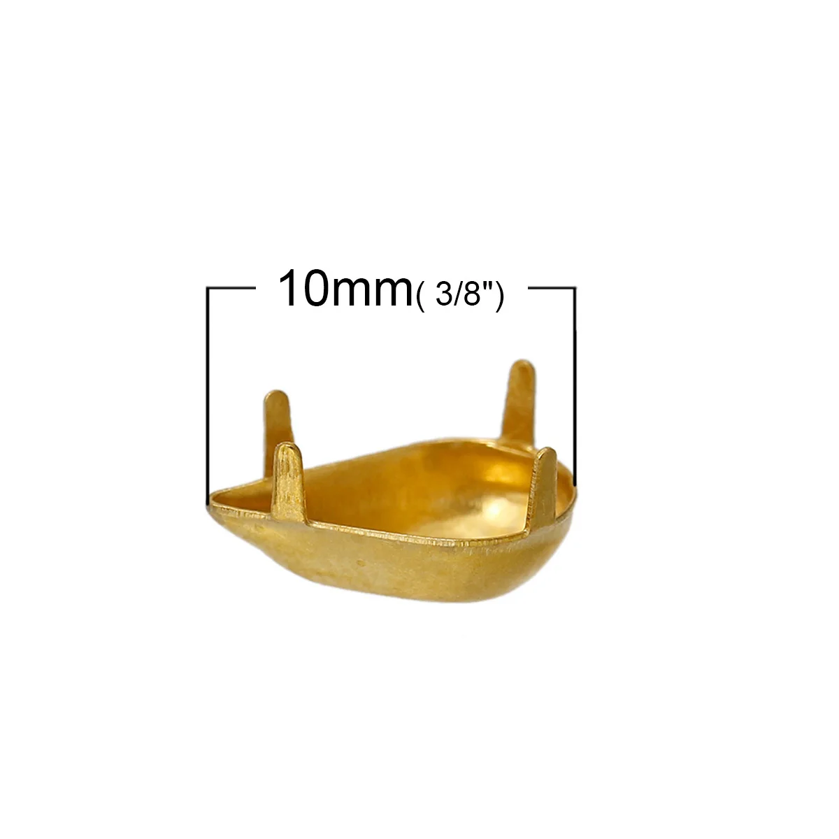 DoreenBeads латунная рамка для кабошона настройки (подходит 13 мм x 11 мм-21 20 мм) 10 6 шт. |