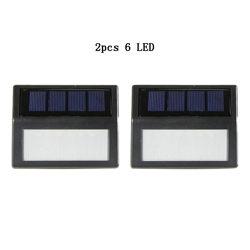 1pcs 6LED 10 Светодиодный светильник на солнечной батарее, водонепроницаемый IP65, настенный светильник для безопасности, энергосберегающий, для двора, для дома, сада, аварийный светильник, бра - Испускаемый цвет: 1pcs 6LED