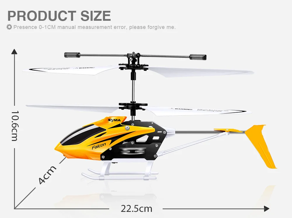 SYMA W25 вертолет 2CH Крытый дистанционного Управление самолет с гироскопом вертолет на радиоуправлении для детей игрушки