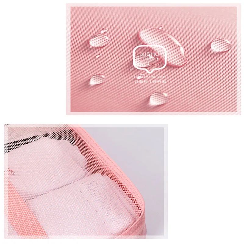 6 шт. дорожная сумка для хранения набор одежды аккуратный Органайзер чемодан