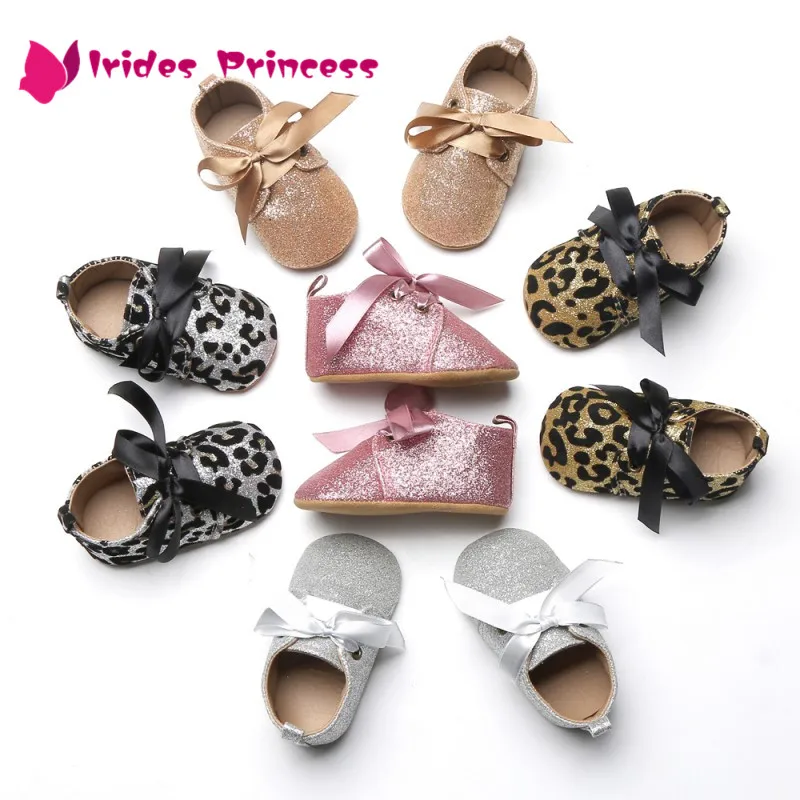 Детская обувь First Walker для маленьких девочек хлопковая с блестками младенцев