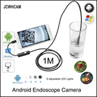 Камера-Эндоскоп JCWHCAM, водонепроницаемая камера-Бороскоп с 6 светодиодами, 8 мм, OTG, Micro USB, Android