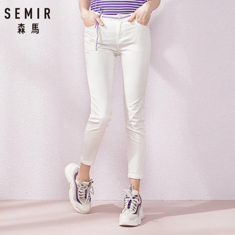 Женские повседневные брюки SEMIR однотонные облегающие леггинсы cec лето 2019 |