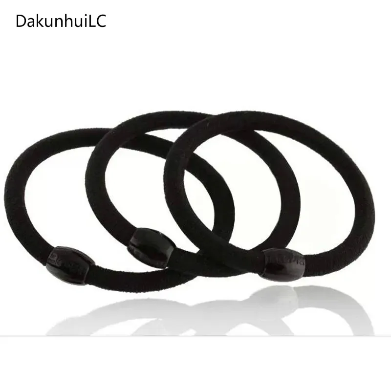 Резинки для волос Черные резинки женщин и девочек держатель хвостика ободок