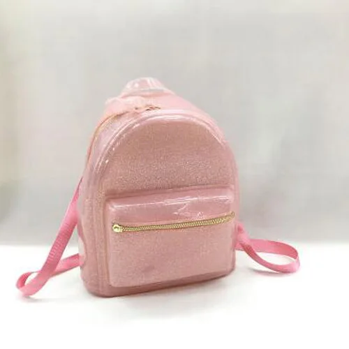 Flash Pink Summer Candy Color Silica Gel Backpacks Women Fresh Daily Student Book Bags For Teenager Rucksacks Girls Jelly Travel School Bag - Цвет: Flash Pink