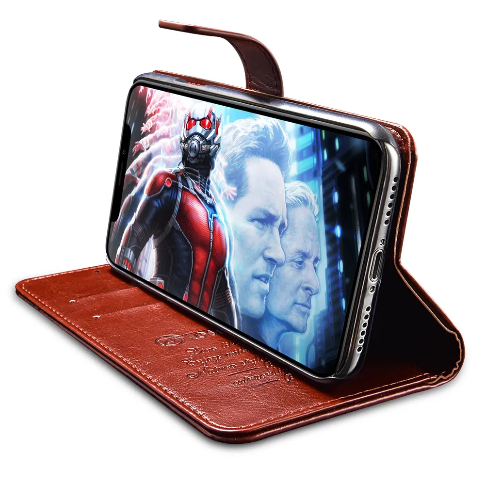 TOMKAS Flip Wallet Case for iPhone Xs MAX XR Vintage Business Luxury PU Leather PC Back Cover Phone X Coque |