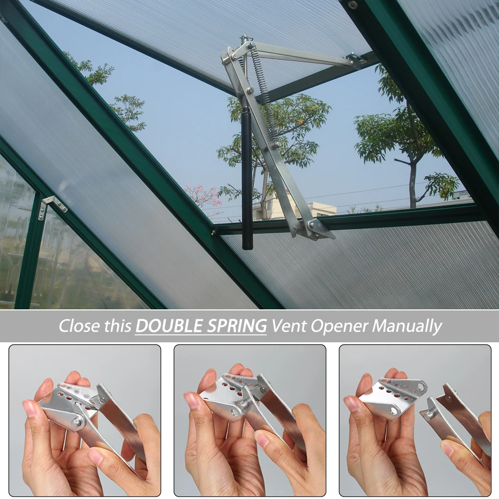 Window Opener Vent Double Spring Greenhouse Windows Temperature Controlled Automatic | Дом и сад