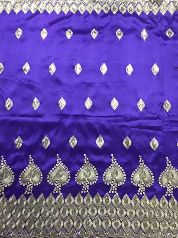 Многоцветная африканская Джордж кружевная ткань с 2 ярдов Тюль Кружева