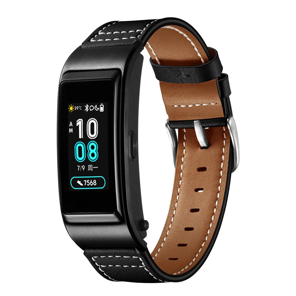 Для huawei B5 Talkband ремешок для часов 18 мм браслет кожаный ремешок Замена браслета аксессуары для часов