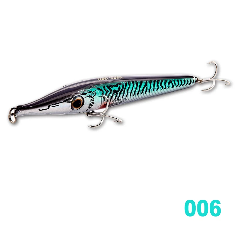 006 Hunthouse stickbait карандаш, жесткая приманка для рыбалки, плавающая приманка, 146 мм, 19 г, Тонущий Карандаш, 146 мм, 35 г, Воблер для морского баса - Цвет: 006
