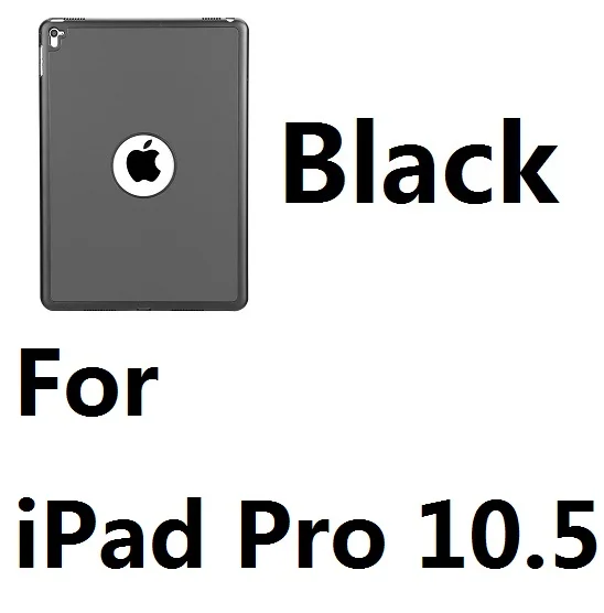 For Pro 10.5 Black Алюминиевый сплав, 7 цветов, светодиодный чехол-клавиатура с подсветкой Bluetooth, чехол для iPad Mini 1234 Air 1 2 iPad 9,7 Pro 9,7 Pro 10 - Цвет: For Pro 10.5 Black