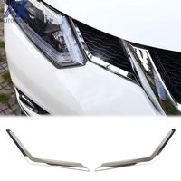ax front mesh grille grill head light chrome cover trim insert car styling for nissan x trail xtrail rogue t32 2014 2015 2016