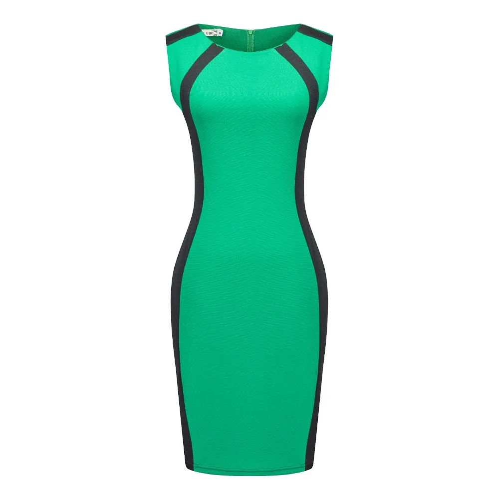 MHBCD Рукавов Подряд Сексуальные Женщины Платья Плюс Размер Молнии Шеи Женщина Office