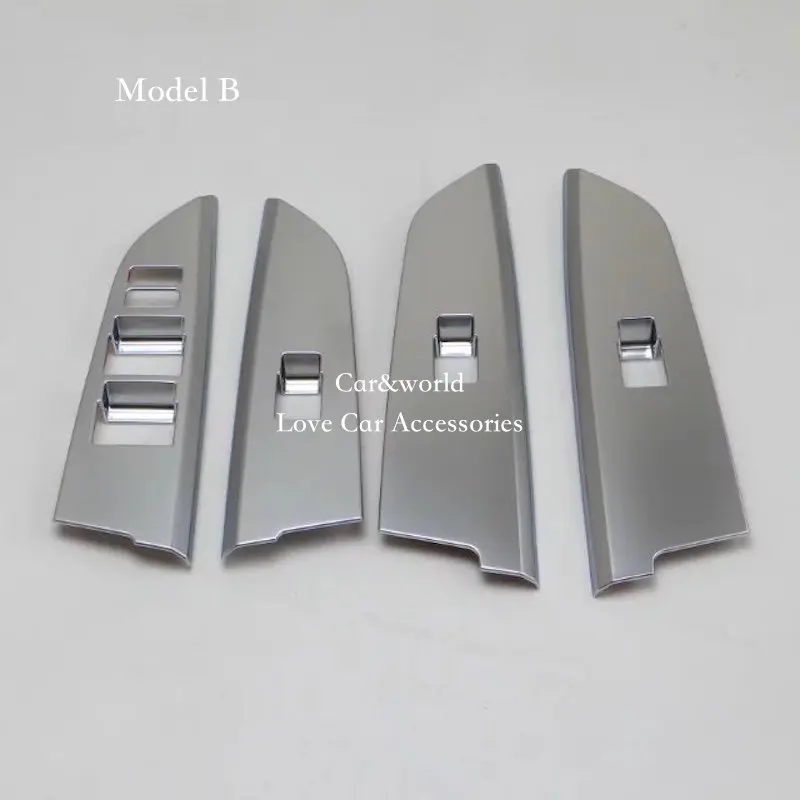 Хромированная внутренняя отделка подлокотника дверь окно кнопка переключения