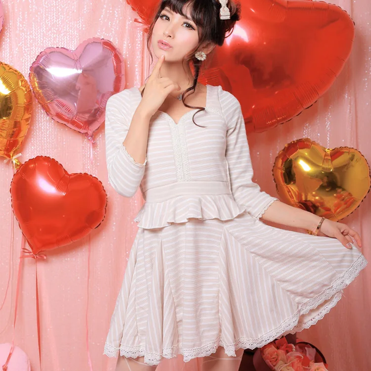 Платье принцессы в стиле &quotЛолита&quot с цветочным принтом и бантом виде дяди