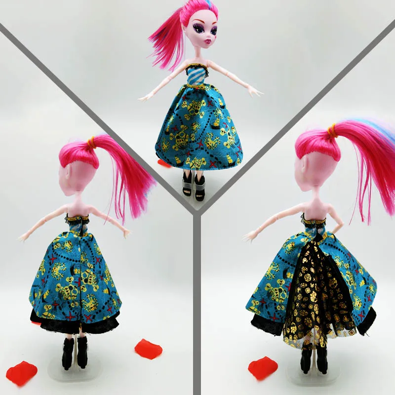 Модные Роскошные платья для кукол Monster High вечерние летние Demon Monster|clothes for monster