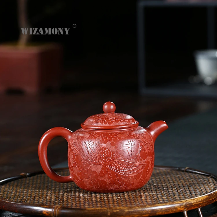 Чайный набор из фиолетовой глины ручной работы WIZAMONY чайный керамики Zisha Arts xishi
