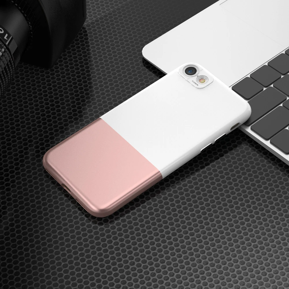 большая сделка Floveme роскошный двойной хит Цвет PC чехол для iPhone 8 7 6 6S Plus 2 в 1 Combo