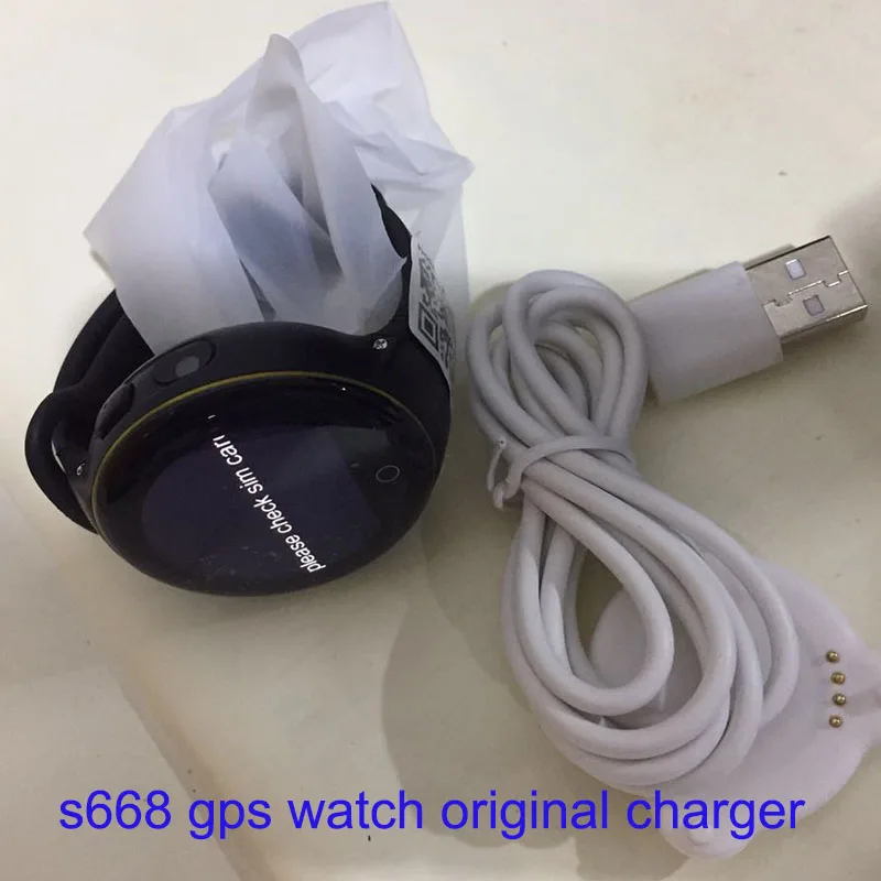 Оригинальные часы ZGPAX s668 с gps детские Смарт зарядным кабелем зарядная док