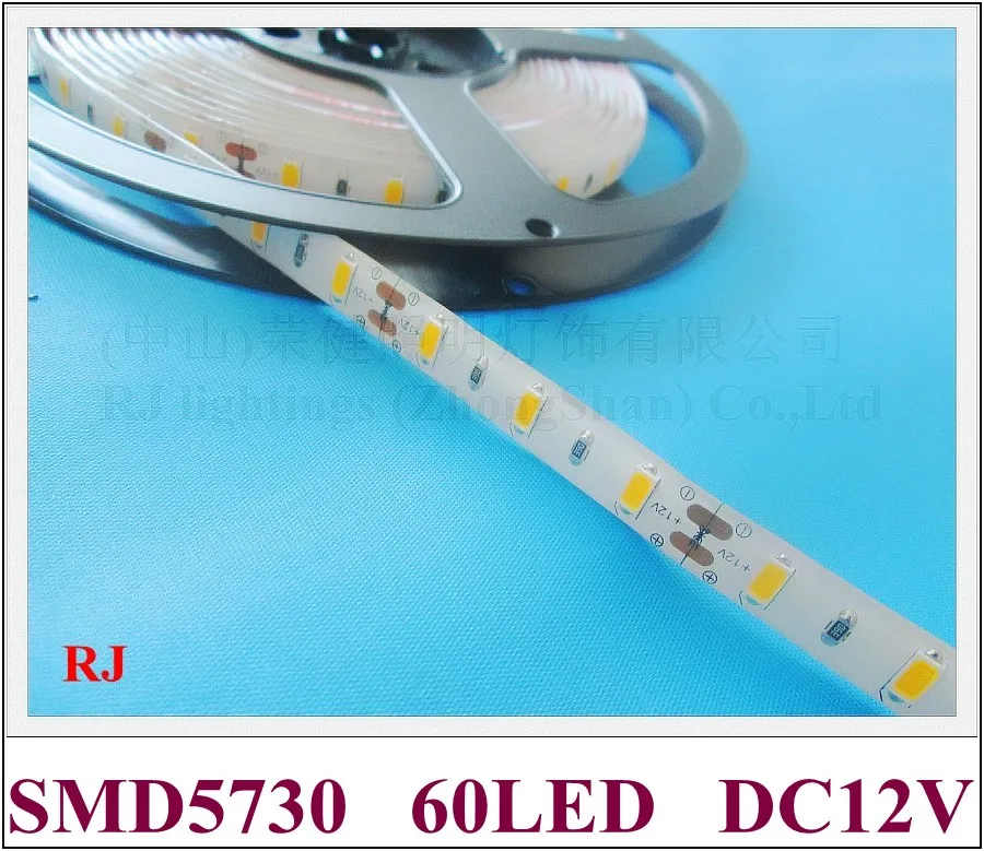 Водонепроницаемая гибкая светодиодная лента IP44 SMD 5730 12 В постоянного тока 60