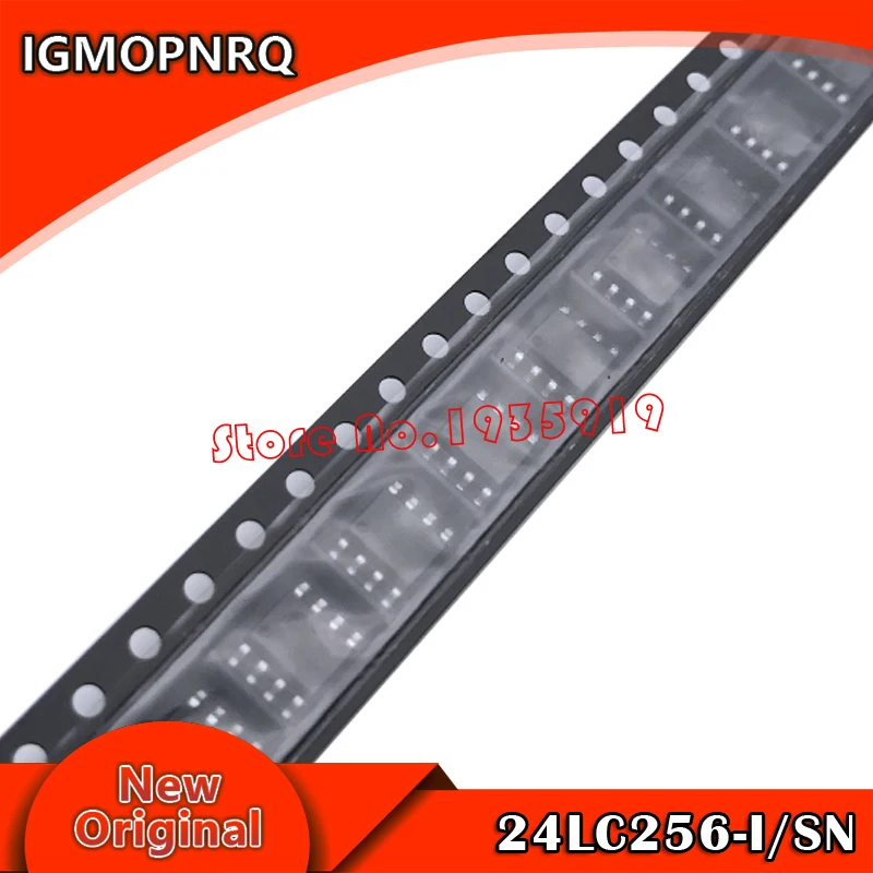 10 шт. 24LC256-I/SN 24LC256I 24LC256 СОП SMD лапками углублением SOP-8