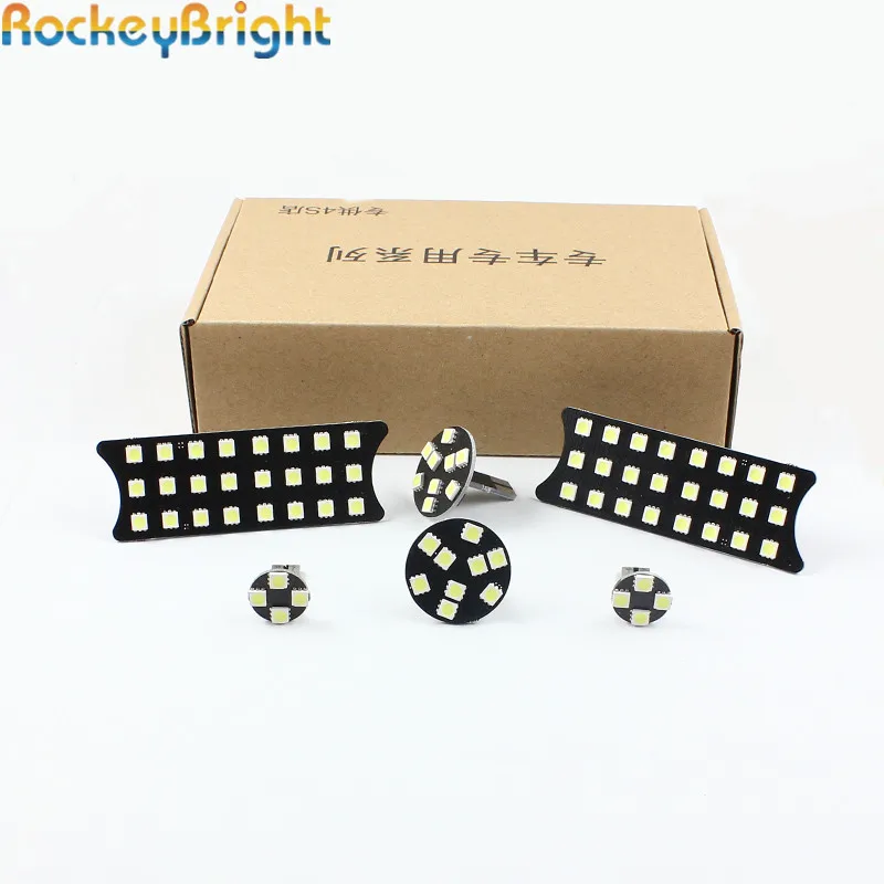

Rockeybright 1set car led bulb interior Light Reading lights For BMW 5 series E60 E61 automotive led intrior dome light lamp kit