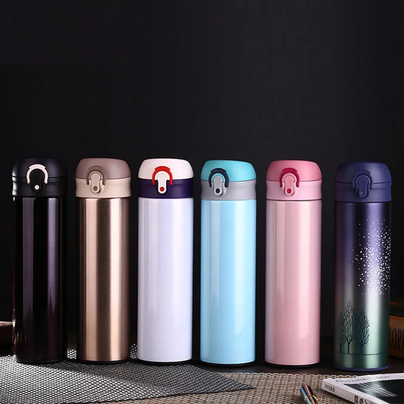 YINUO Hot Bounce Cover Simple Vacuum Stainless Steel Mugs For Boys Girls High-end Gift Cups Quality Durable Wear-resistant | Дом и сад
