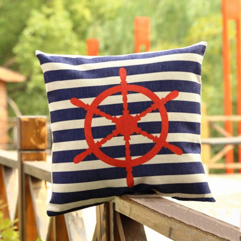 Парусная лодка анкерная Подушка Чехлы хлопковый льняной спасательный буй темно