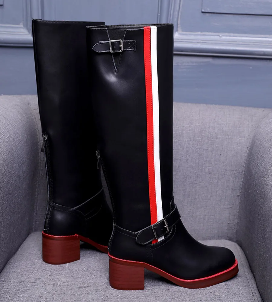 Mcacchi zapatos de mujer; ботильоны на квадратном каблуке с круглым носком; женская разноцветная обувь из натуральной кожи; женские мотоботы; Размеры 33-43
