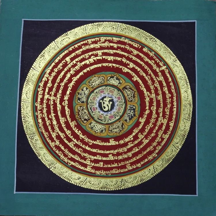 Тибет тангка художественная живопись с принтом домашний декор тибетская Мандала